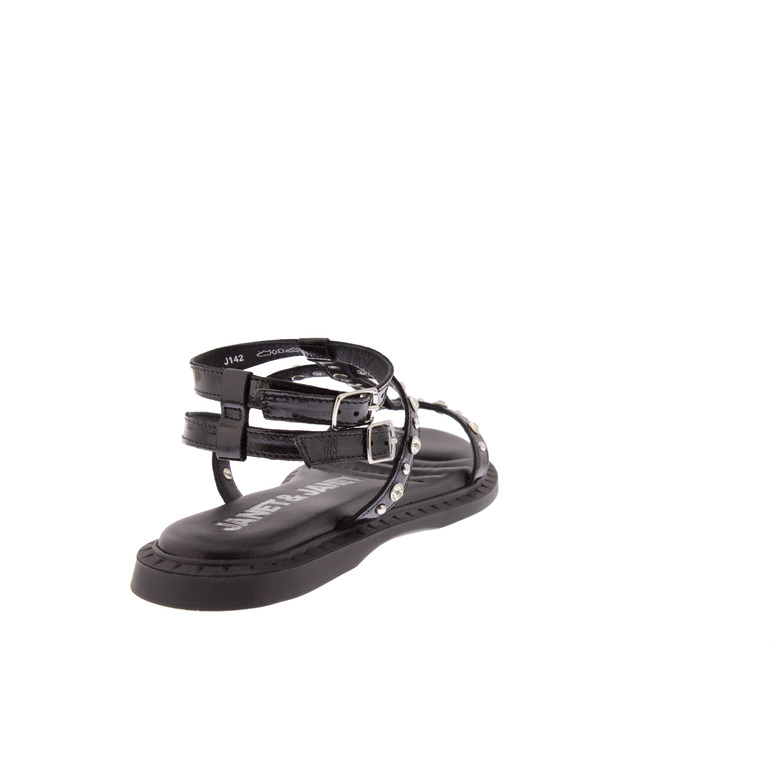 Janet & Janet sandalen schwarz 4