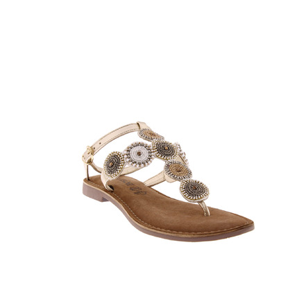 Lazamani sandalen goud