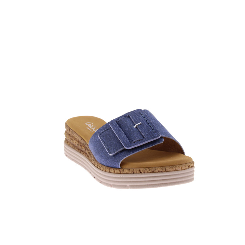 Gabor slippers blauw 2