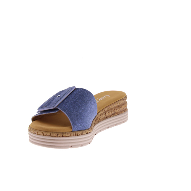 Gabor slippers blauw 3