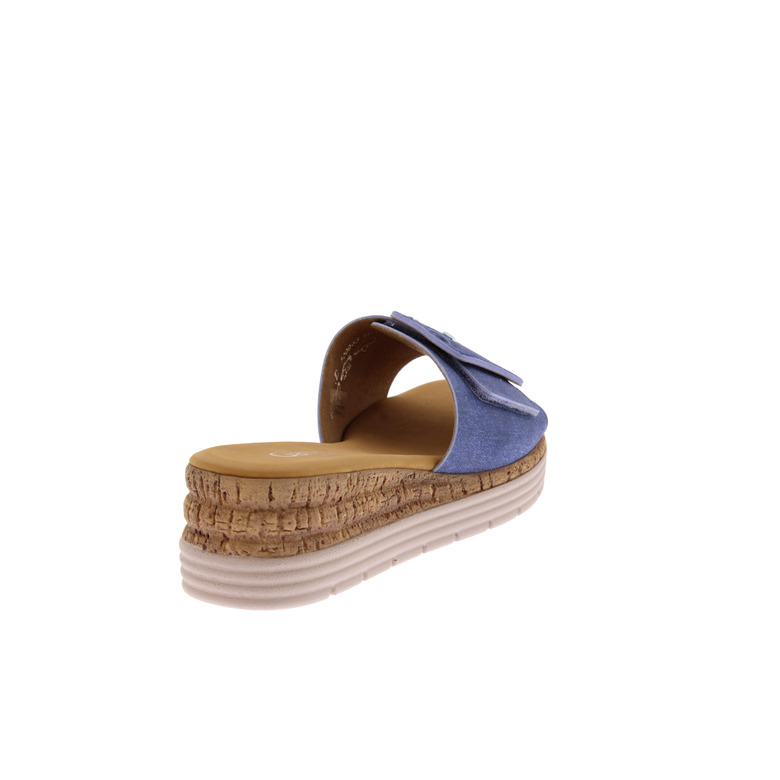 Gabor slippers blauw 4