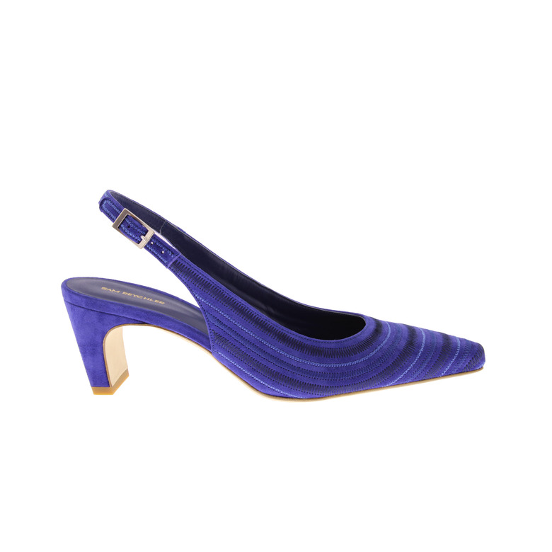 Sam Reychler slingbacks blauw 1