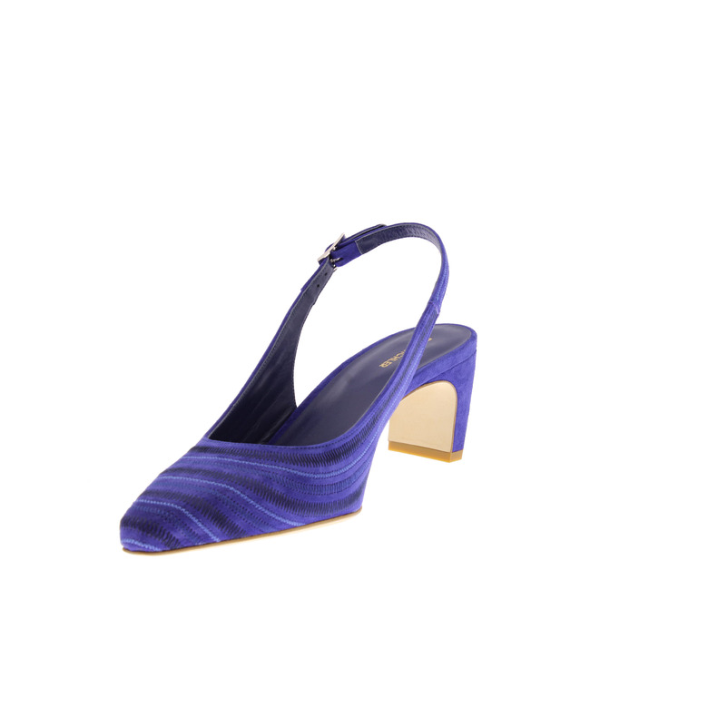 Sam Reychler slingbacks blauw 3