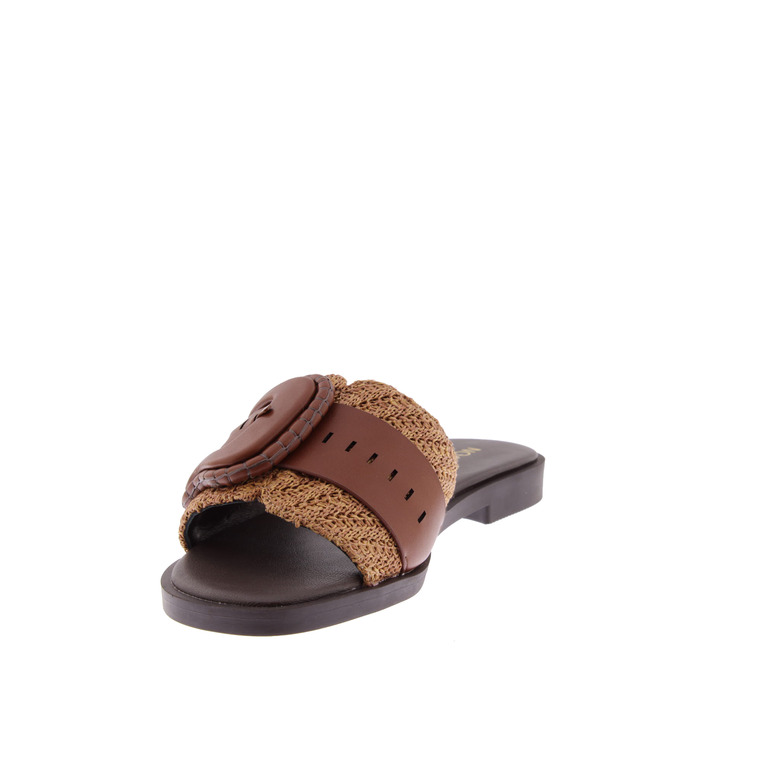Noa Harmon slippers cognac 3