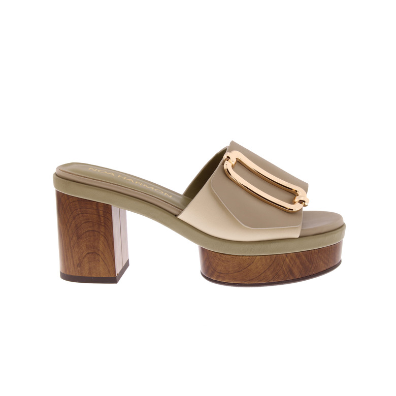 Noa Harmon slippers taupe 1