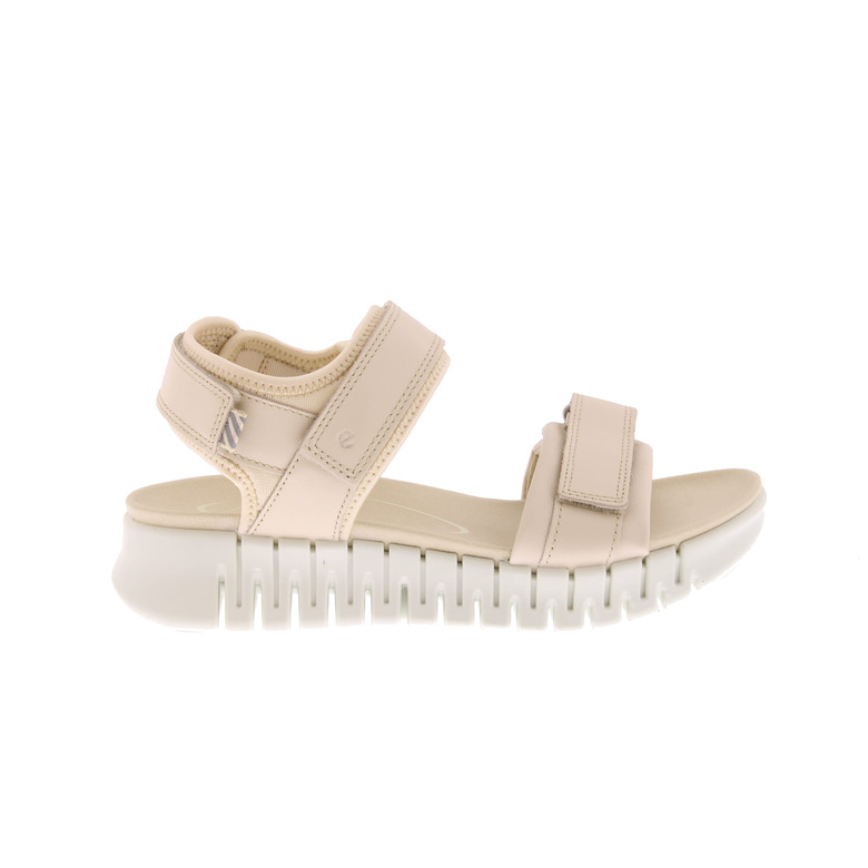 Ecco sandalen ecru 1
