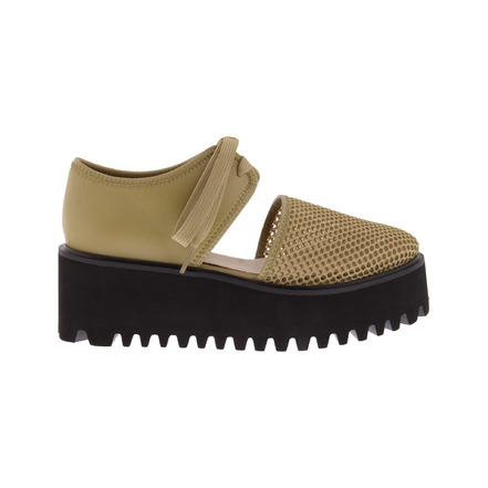 All Black sandalen taupe
