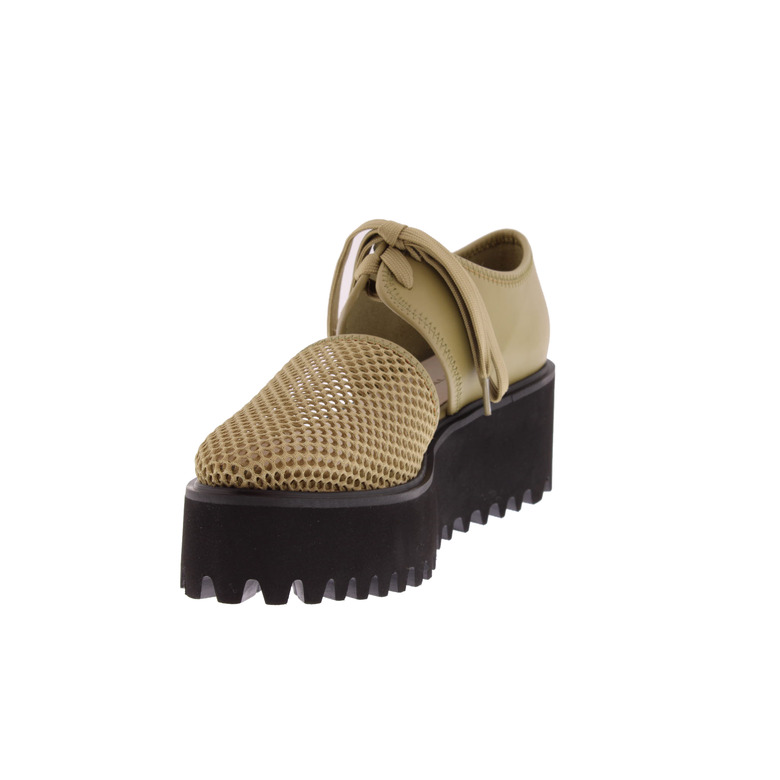 All Black sandalen taupe 3