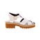 All Black sandalen wit 1