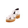 All Black sandalen wit 3