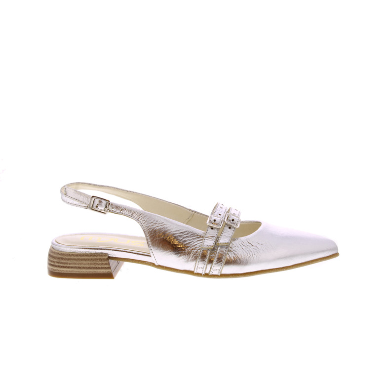 Mjus slingbacks argent 1