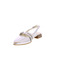 Mjus slingbacks argent 3