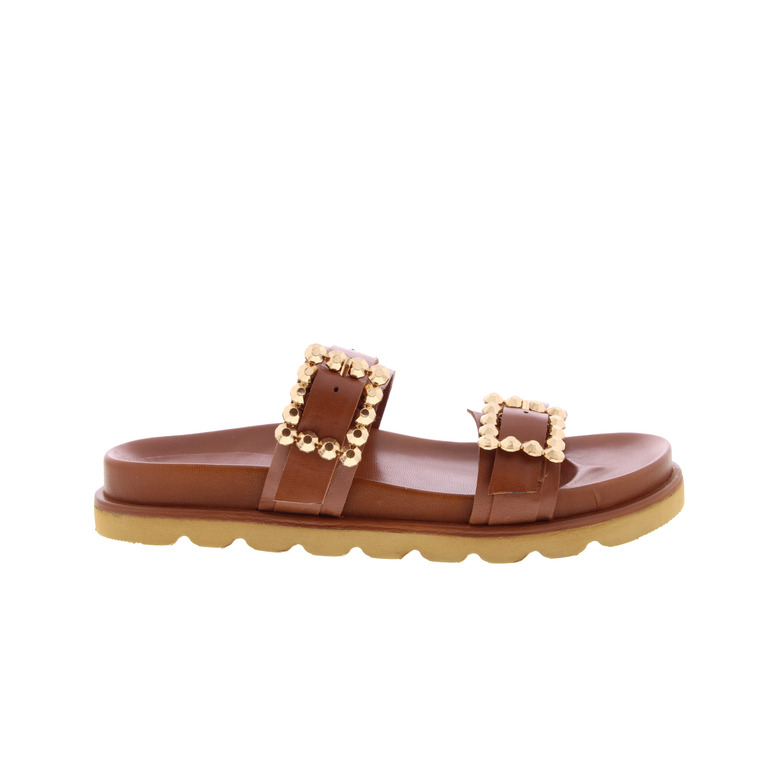 Riverwoods slippers cognac 1
