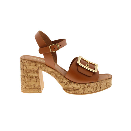 Sweet Lemon sandalen cognac