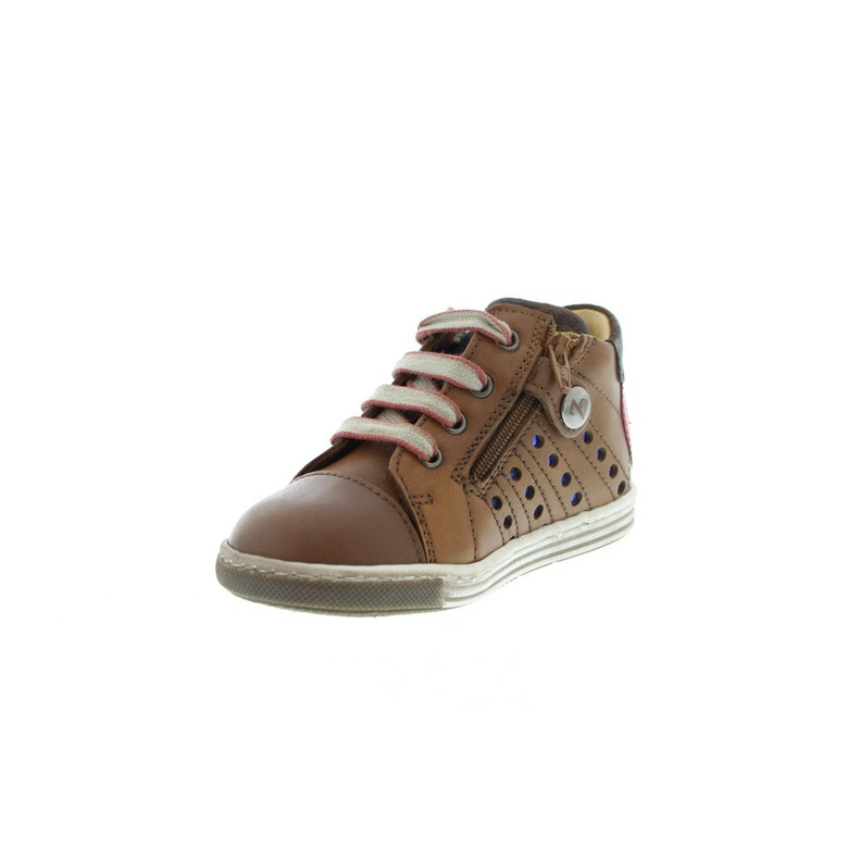 Zecchino D'oro Jongens veterschoenen cognac 3