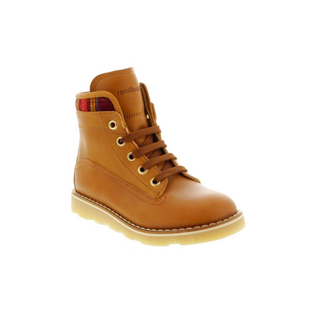 Rondinella Jongens hoge schoenen cognac