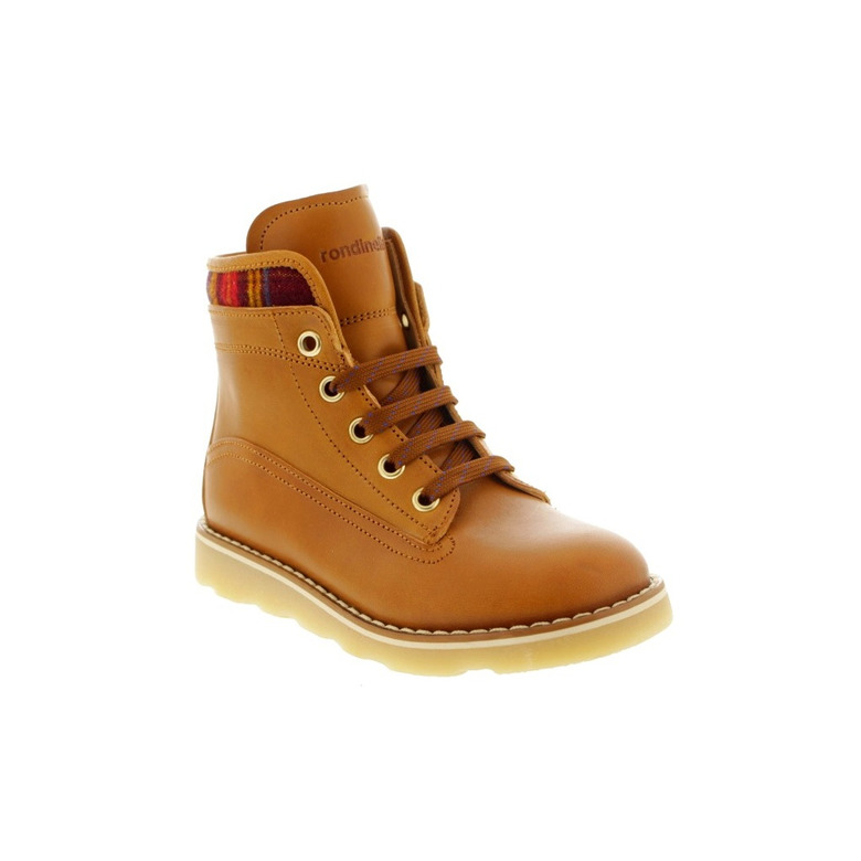 Rondinella Jongens hoge schoenen cognac 2