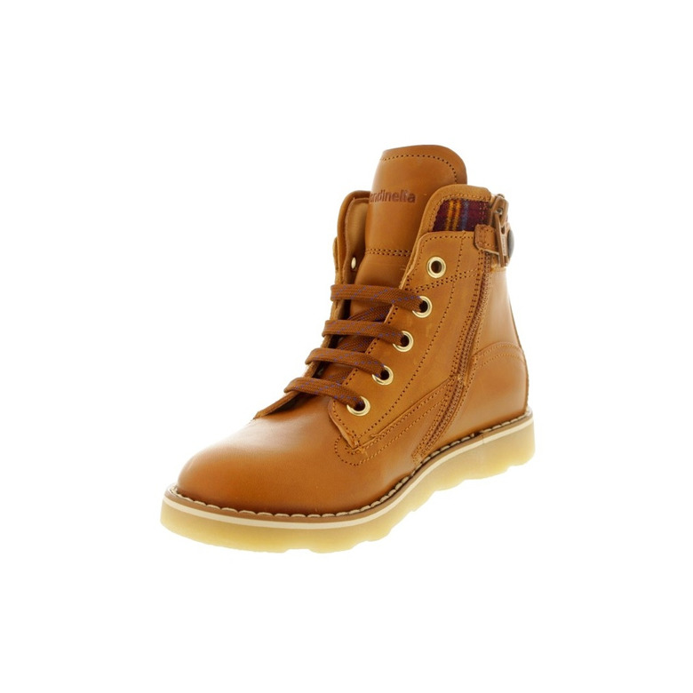 Rondinella Jongens hoge schoenen cognac 3