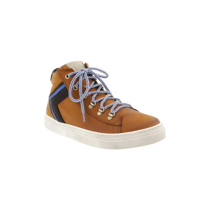 Freesby hoge schoenen cognac 2