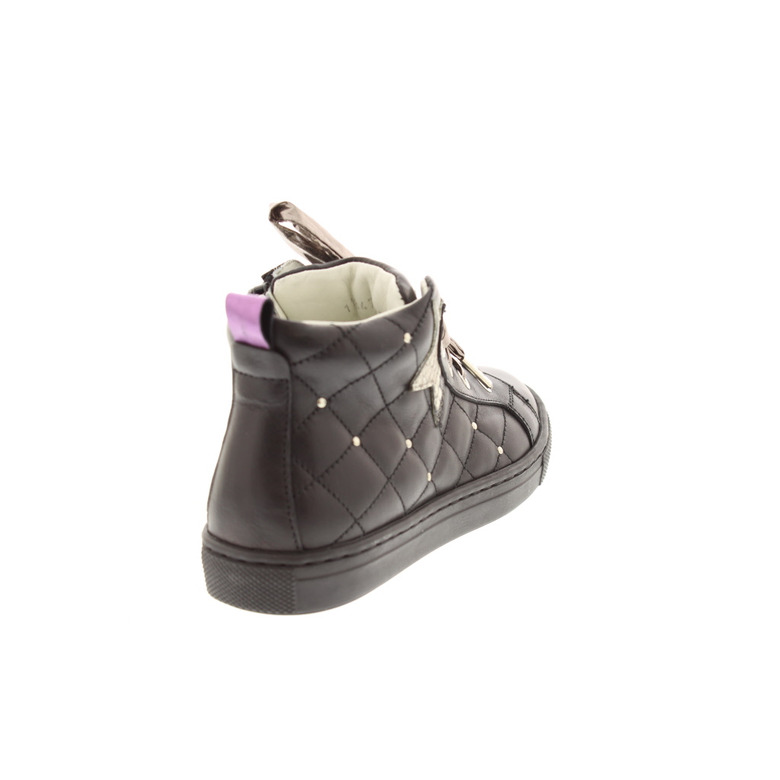 Rondinella hoge schoenen zwart 4