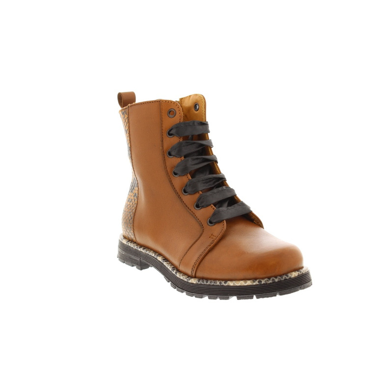 Rondinella hoge schoenen cognac 2