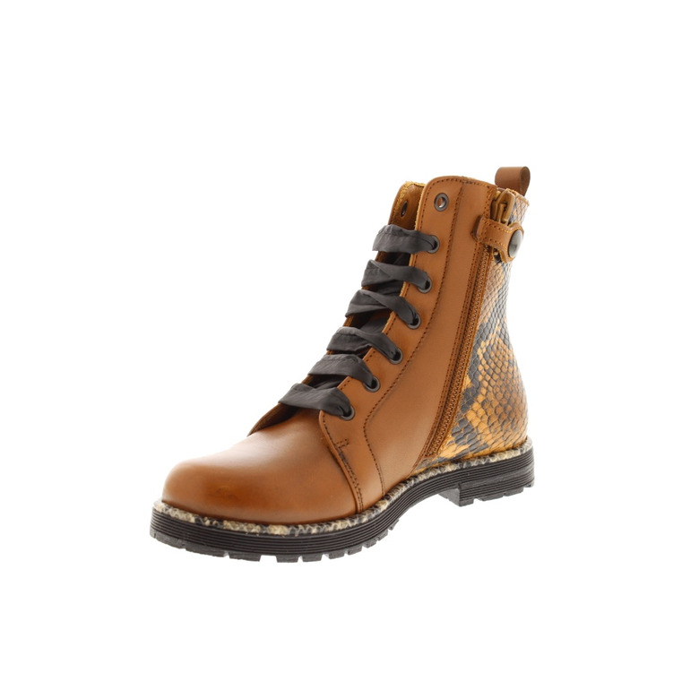 Rondinella hoge schoenen cognac 3