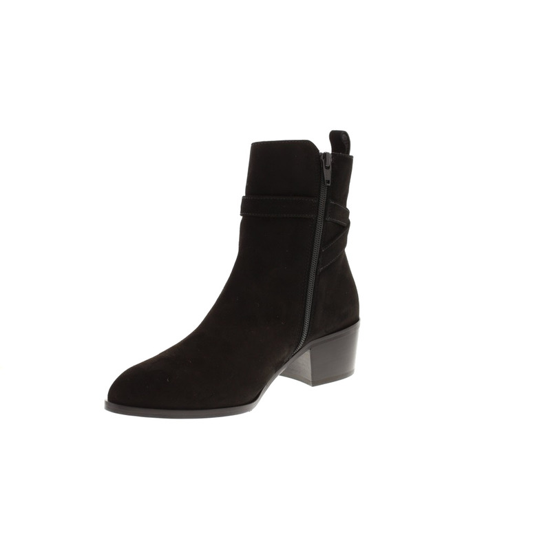 Fashion Moda/fashion  Rose enkellaarsjes zwart 3