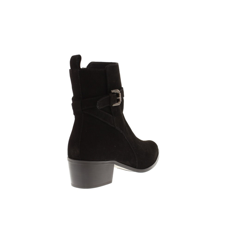 Fashion Moda/fashion  Rose enkellaarsjes zwart 4