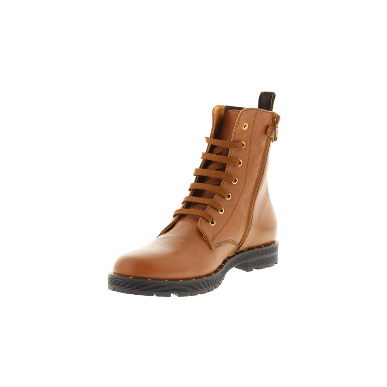 Rondinella hoge schoenen cognac 3