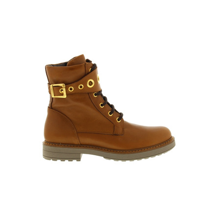 Freesby hoge schoenen cognac