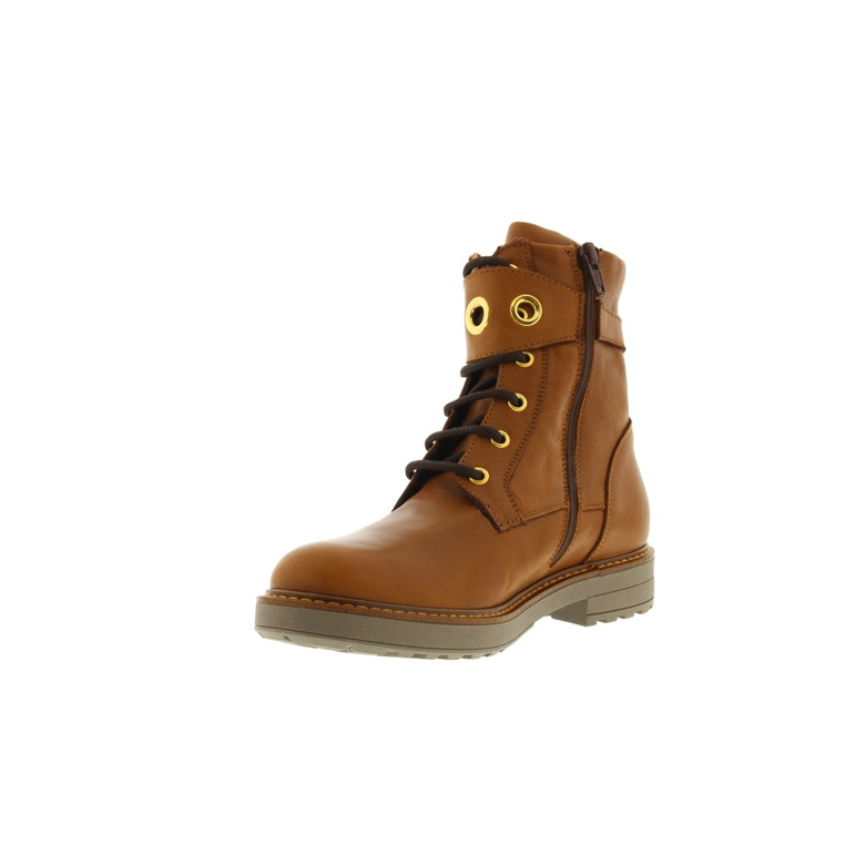 Freesby hoge schoenen cognac 3