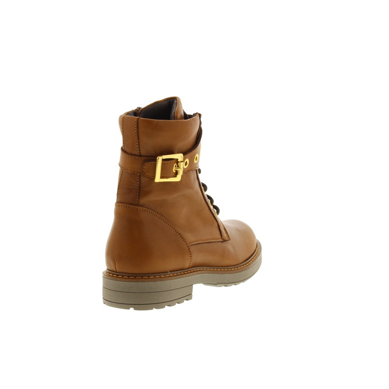 Freesby hoge schoenen cognac 4
