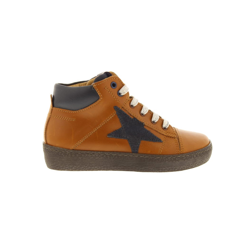 Stones And Bones hoge schoenen cognac