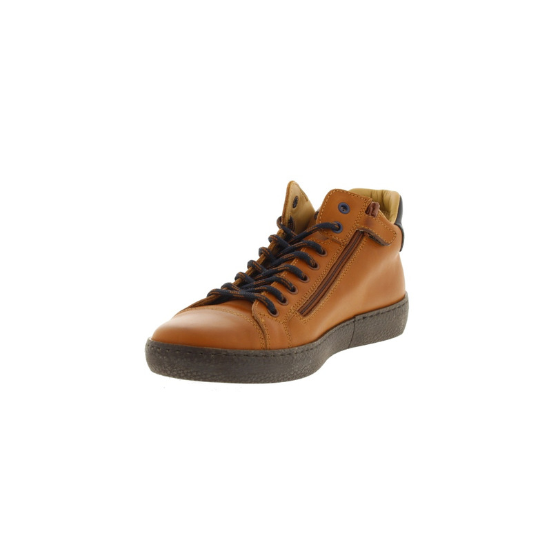 Stones And Bones hoge schoenen cognac 3