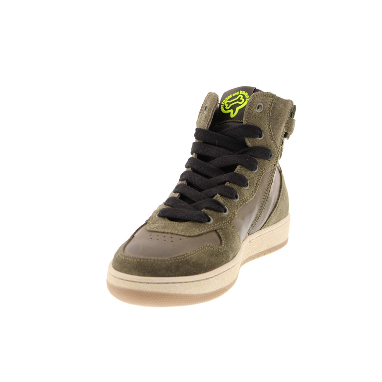 Stones And Bones hoge schoenen kaki 3