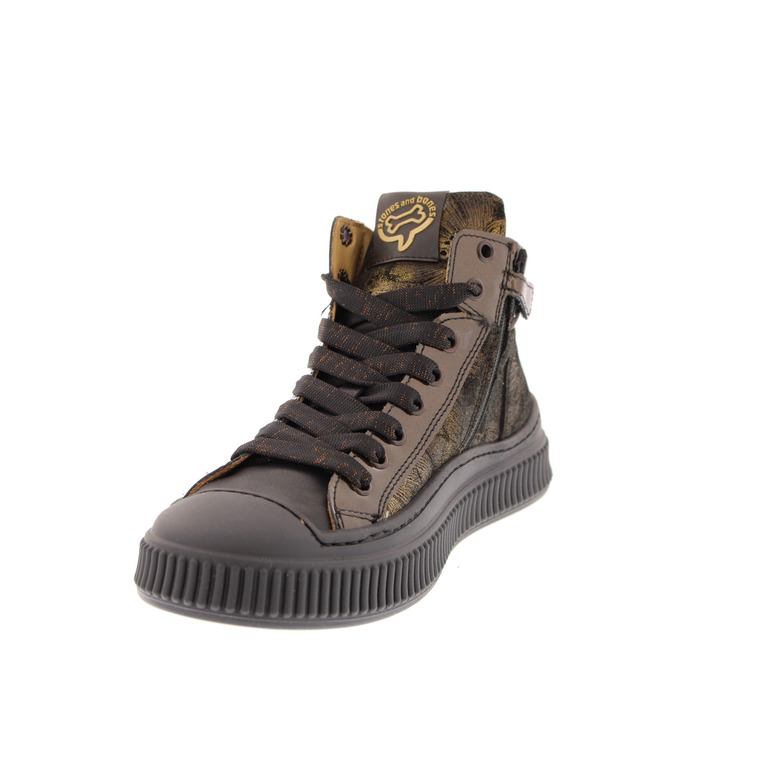 Stones And Bones hoge schoenen brons 3