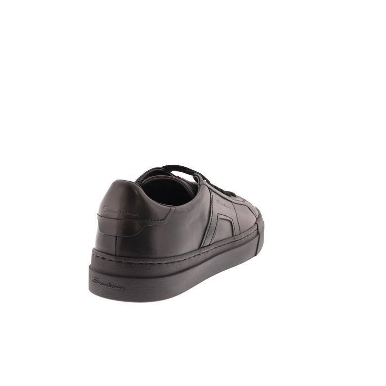 Santoni schnürschuhe schwarz 4